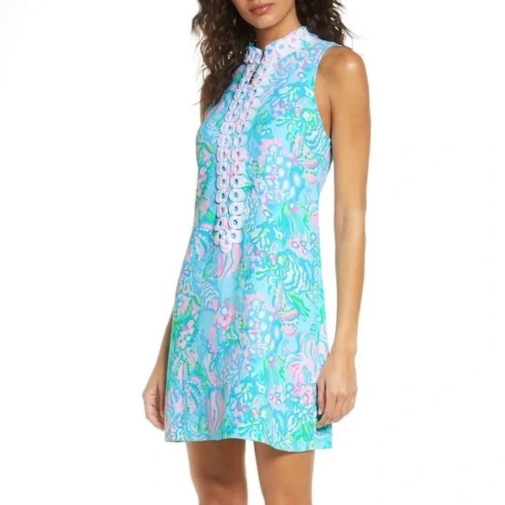 Lilly Pulitzer Aqua La Vista Shift Dress